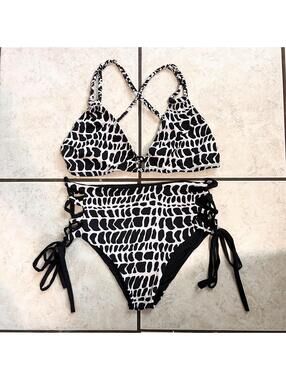 Pakaloha Hawaii Hebrew Cone Shell Bikini Set 2 Piece Swimwear Women's XL